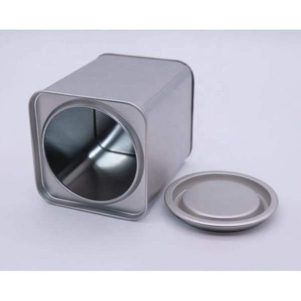 DADI Tinplate Square Airtight Tea Tin Box Securely Sealed For Tea Coffee