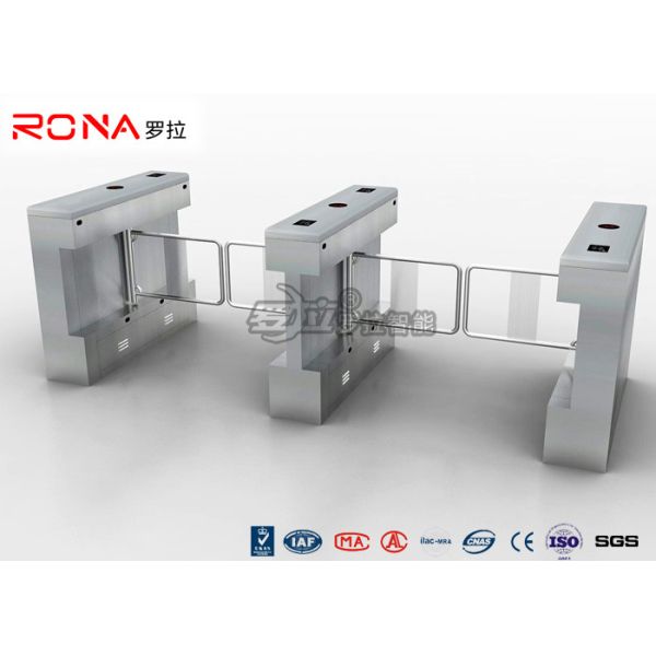 Waterproof Swing Gate Turnstile SUS304 Access Control By Swiping Card RFID