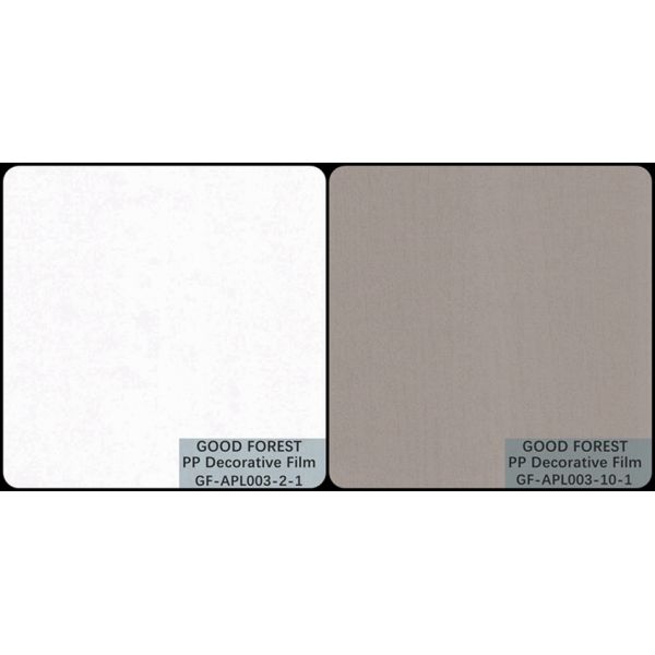 Tasteless PP Decorative Film Degradable Pure Color Series Wooden Thorn Grain