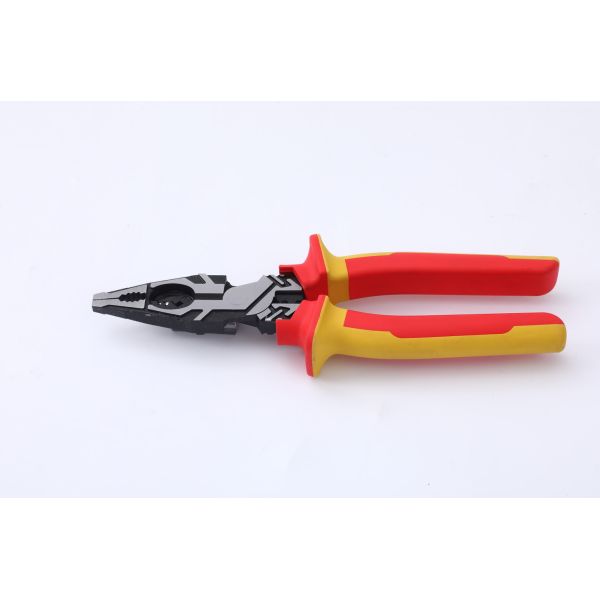 207mm 8inch Insolated Tools High Leverage Combination Cutting Plier 1000V VDE Handle