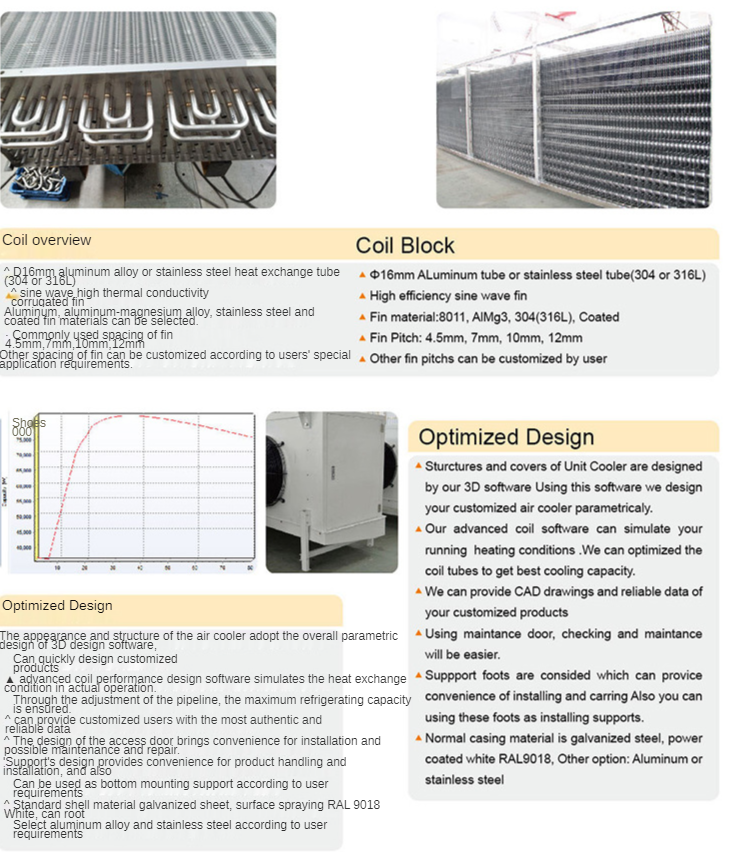 Evaporative Air Cooler Fin Type Tubes Heat Exchanger Coils for Industrial Air-conditioners