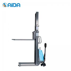 China                  Standing-Drive Pallet Lifter Longer Use Time Stronger Lifting Ability Electric Fork Lift Full Electric Stacker              on sale