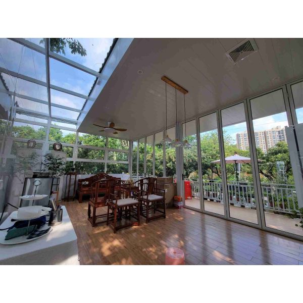 Silicone Sealant Aluminum Bifold Doors High Security With Tempered Glass