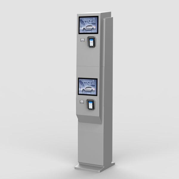 15-inch High-Brightness Outdoor Self-Service Payment Kiosk, Dual-Screen Design