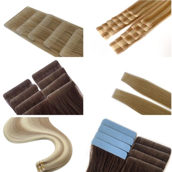 7.5*70cm Invisi Tape Hair Extensions 0.200kg Gross Weight Perfect for All Hair Types