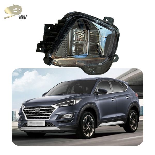 Stainless Steel Exterior Body Kits Led Head Light For Tucson 2020 2021 Universal Front Lamp 2019