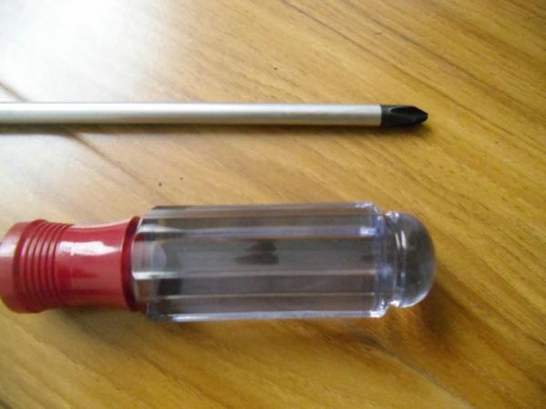 Quality CRV Slotted / Phillips Non - Toxic Black Head Red CA Cellulose Screwdriver HS-01 for sale