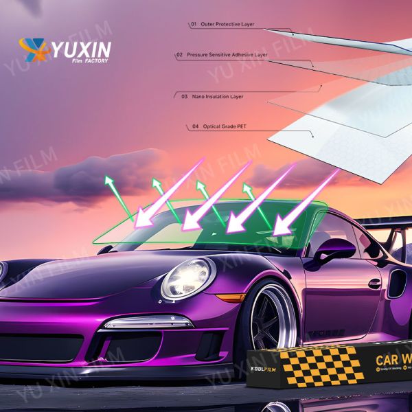 Uv Protection Auto Window Film High Definition Nano Ceramic Window Tinting