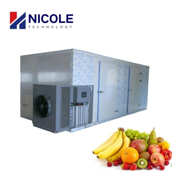 Intelligent Hot Air Commercial Fruit Drying Machine Multifunctional PLC Control