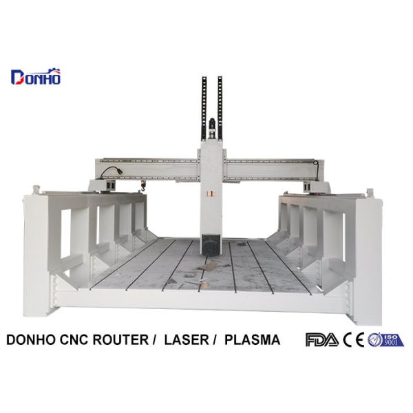 4 Axis CNC Router Engraver Machine / High Precision CNC Milling Machine