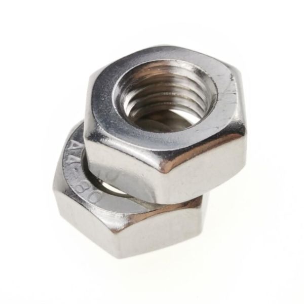 Stainless Steel 3/8 Left Hand Nuts Corrosion Resistance Various Sizes / Colors