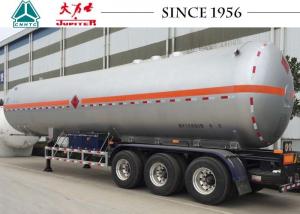 China 58 CBM Tri Axle LPG Tank Trailer Q370R Material For Carry Liquid Pertol Gas on sale