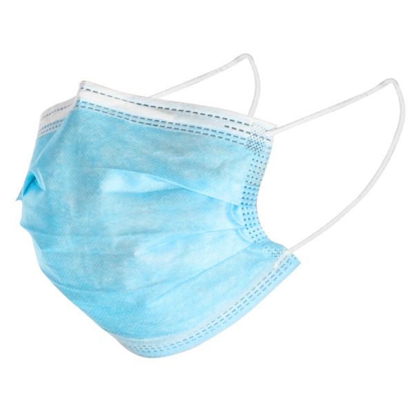 Non Woven Fabric Disposable Face Mask Single Use For Public Place
