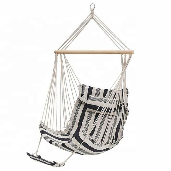 Indoor Swing Seat Outdoor Camping Hammock Hanging Rope Hammock Chair 120kgs