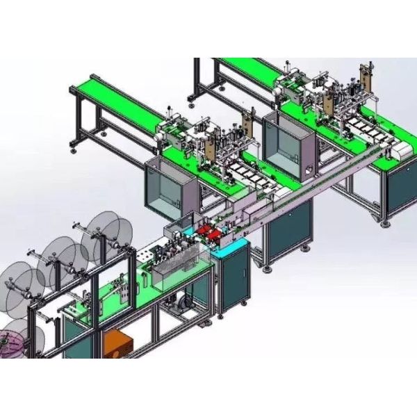 Full Automatic Disposable Mask Making Machine Stable Control Adjustable Speed