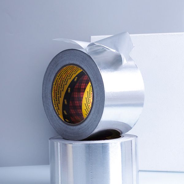 3M 1436 Silver Color Aluminum Foil Tape 75MM X 50M Pipe Sealing Tape