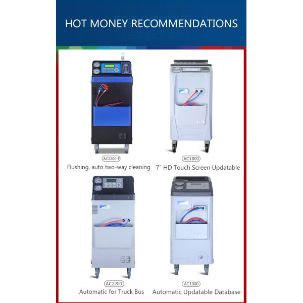 r12 Car AC Refrigerant Recovery Machine Refill A/C Service Station