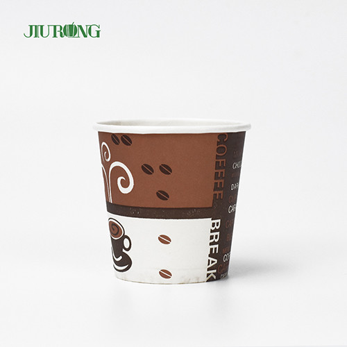 5oz Single Wall Biodegradable Paper Cups Recycled Food Grade