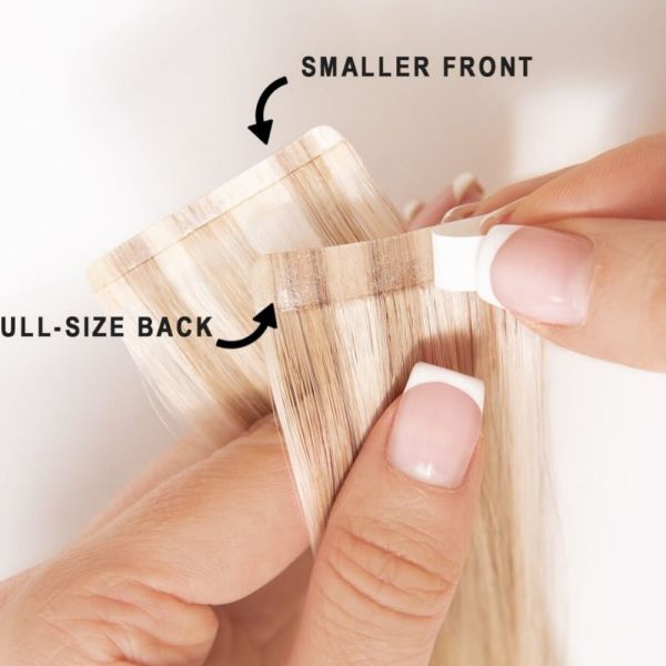 Blonde Color Raw Hair Tape in Hair Extensions Shedding No Customization Customized Request