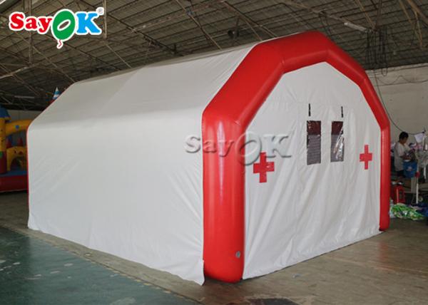 Quality Inflatable Emergency Tent Oxford Cloth  Inflatable Medical Tent / Cube Decontamination Tent for sale