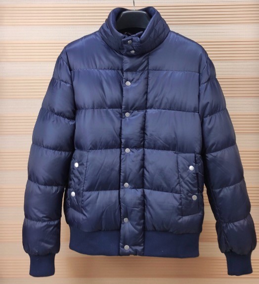 Mens Padded Jacket With Rib Botton Mens Bomber Jacket