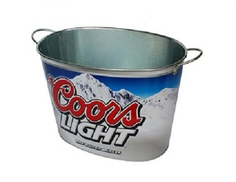 DADI 10L 15L Tinplate Metal Ice Bucket Drink Cooler Galvanised Drinks Bucket For Whiskey Beverage