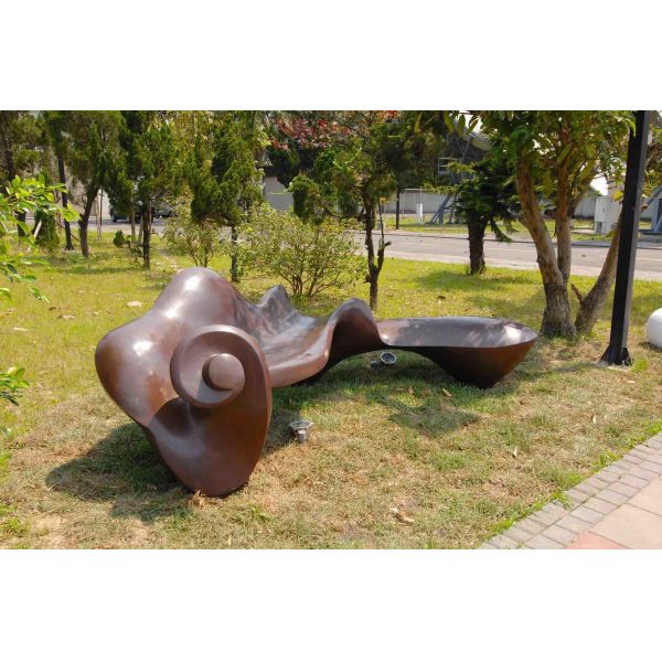 Decorative Garden Casting Copper Sculpture Color Painted 3.5 Meter Length