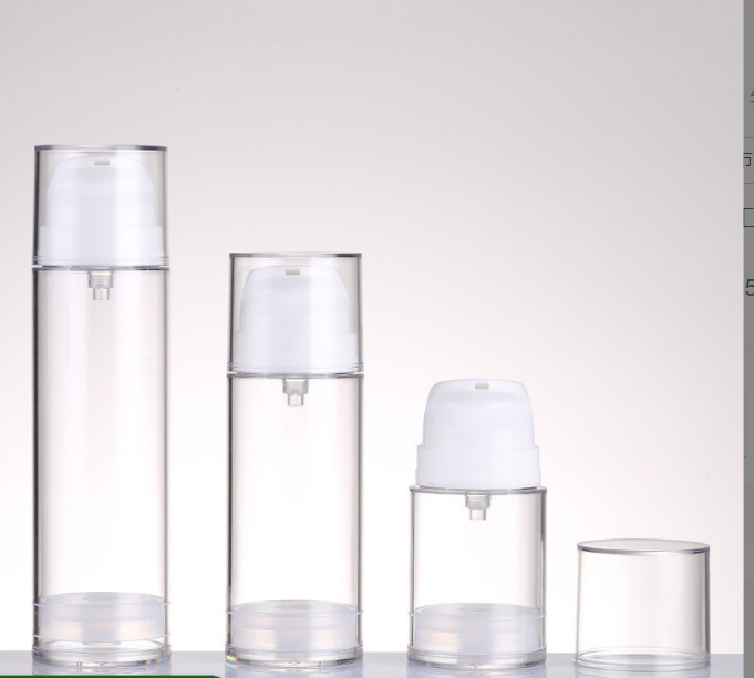 AS Diameter 46mm Airlss Bottle 30ml 50ml 100ml And 150ml Airless Cosmetic Bottles