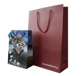 High quality different shape design cosmetic paper bag, cosmetic shopping bag