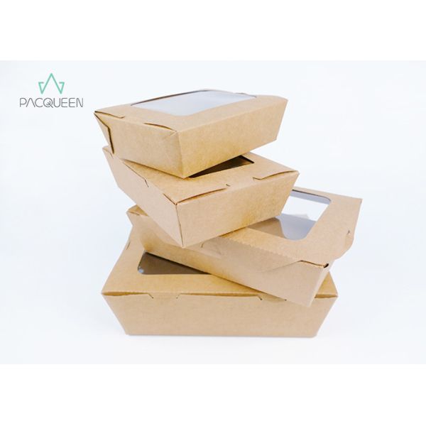 Kraft Custom Printed Pizza Boxes Quadrid Lid Non Toxic For Restraurants