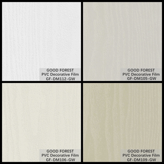 GW PVC Decorative Film Wooden Grain PVC Furniture Film OEM Support