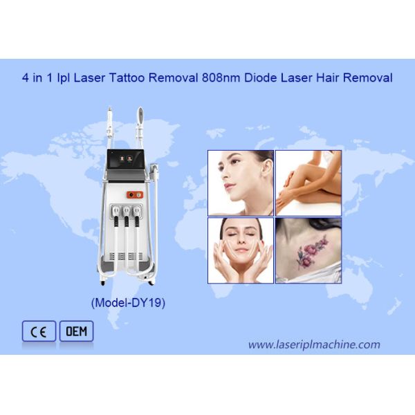 IPL Skin Care+ND Yag Laser Tattoo Removal+Diode Laser Hair Removal for Beauty Center