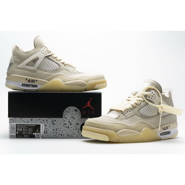 Uabat Jordan 4 Retro Off-White Sail, CV9388-100