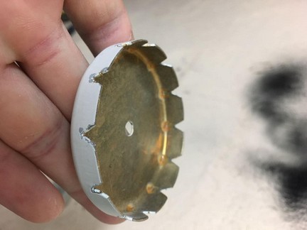 White Painting Brass Laser Cutting Deep Drawing Metal Stamping