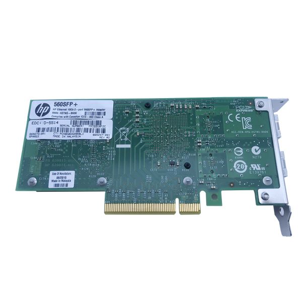 RoHS FCC Ethernet Server Adapter HP Ethernet 10Gb 2p 560SFP+ Adptr