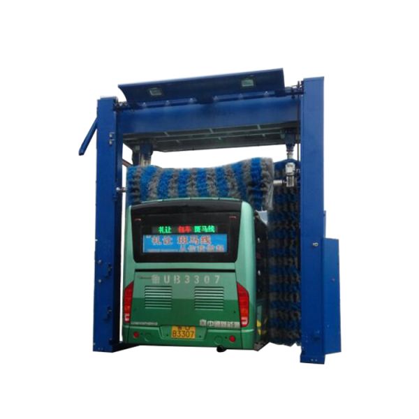 Risense 7 Brushes Full Automatic Truck Wash System Bus Wash Price for Sale 24000*5114mm 250l/bus 25ml/bus 8.86kw >1500W CB-730