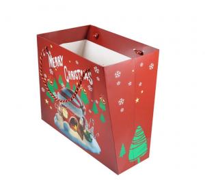 China Customized Size Personalised Printed Gift Bags Coated Paper Material For Christmas on sale