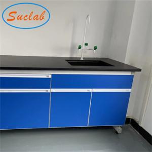 China Customized Made Blue Chemical Resistance Lab Bench Chemistry lab furniture Manufacturers on sale