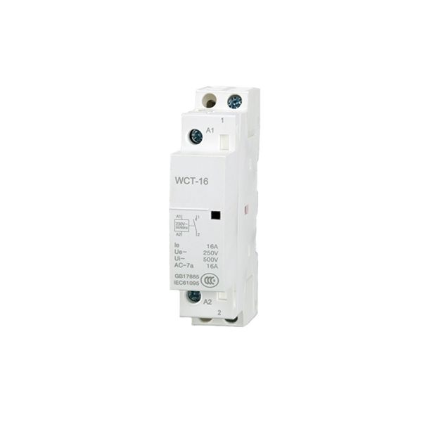 Iec 60529 WCT 16A 1 Phase Single Pole Circuit Contactor NO Household Magnetic Ac Contactor