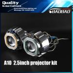 A10S 2.5inch 35w 55w bixenon hid projector lens light with double CCFL Angel eye