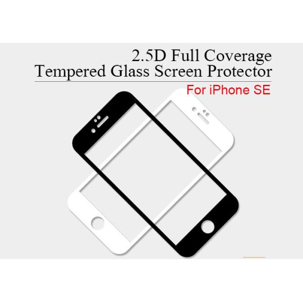 SGS Black iPhone SE Tempered Glass Screen Protector