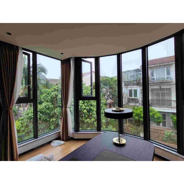 90 Degree Aluminum Casement Windows Waterproofing 5mm 6mm 8mm 10mm 12mm Glass Thickness