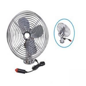  Durable Car Cooling Fan Silver Handheld Cooling Fan With On - Off Switch Manufactures