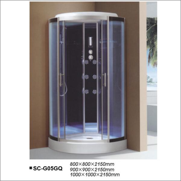Multi Functional Bathroom Shower Stalls With Gray Tempered Glass 900*900