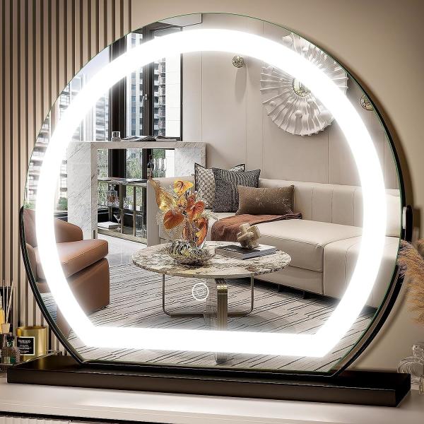 Customized LED Makeup Mirror 4000K 5000K Round Makeup Mirror