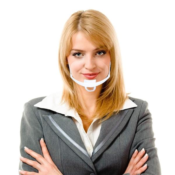 Washable Food Grade Transparent Plastic Face Mask