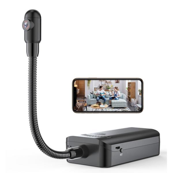 Snake Camera Gooseneck Tube Mini WiFi Remote Webcam Flexible Holder Home Surveillance