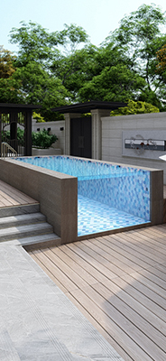 Family Sports Above Ground Fiberglass Portable Endless Swimming Pool with Fliter Pump