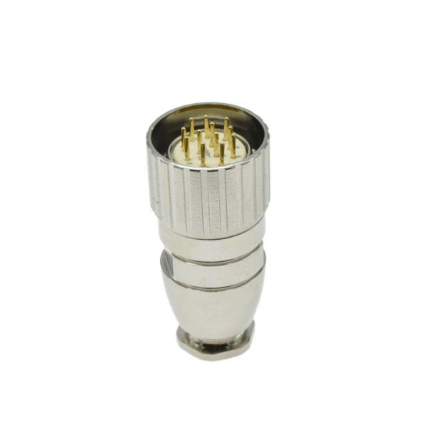 6 Pin M23 Connector Signal Assembly Male Solder Connector IEC 61076-2-101 Ed 3.0