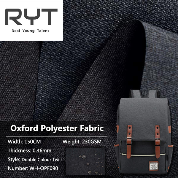 Three Colour Twill Oxford Polyester Fabric For Backpack Handbags